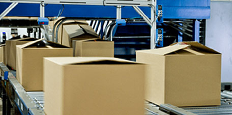 Boxes on conveyors